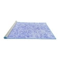 thumbnail image 2 of Ahgly Company Machine Washable Indoor Round Persian Blue Traditional Area Rugs, 4' Round, 2 of 4
