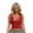 Red, variant on IDOCLOTHES Deep V Neck Ruched Cropped Tank Tops for Women Summer Casual Slim Fit Sleeveless Going Out Crop Camisole Shirts White M