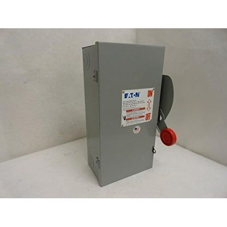 - Eaton DH322NGK 4 Wire 3 Pole Fusible K Series Heavy-Duty Safety Switch 240 Volt AC 60 Amp NEMA 1