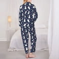 thumbnail image 6 of Goofa Rabbit And Flower Printed Women’s 2 Piece Pajama Set Super,Pajamas Women's Long Sleeve Sleepwear Soft Button Down Loungewear Pjs Lounge Set Nightwear-Large, 6 of 9