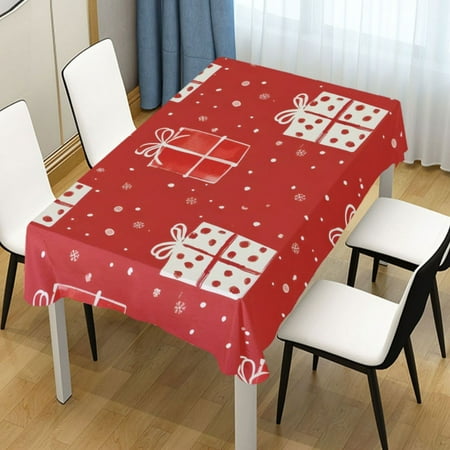 

ALAZA Christmas Gift Rectangle Tablecloth Tablecover Dinning Table Cloth 60 x120