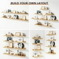 thumbnail image 6 of Floating Picture Ledge Shelves for Wall Set of 8, 16 Inch Wall Shelves with Lip Long Large Nursery Book Shelf for Toys Storage Kids Bookshelf Wall Mounted Living Room Bedroom Decor Frames, 6 of 14