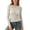 Khaki, variant on Womens Long Sleeve Tops Fashion Mesh Shaping Fit Crew Neck Layering Basic Casual Tee T Shirts for Women Black M