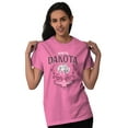 thumbnail image 3 of Cute North Dakota Peace Garden Floral Women's Graphic T Shirt Tees Brisco Brands X, 3 of 6