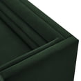 thumbnail image 6 of Inspired Home Anniston Velvet Upholstered Chaise Sectional Sofa w/ Gold Base, (Right), Hunter Green, 6 of 10