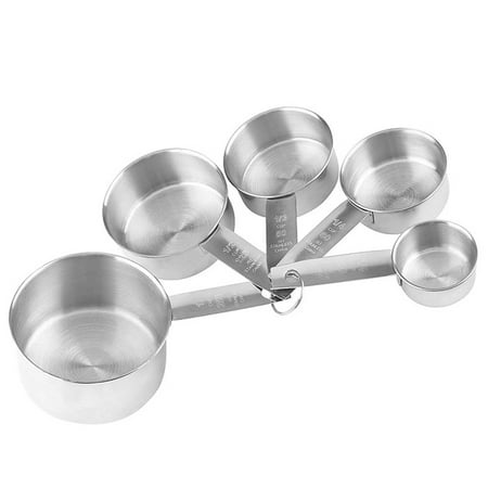 

TOYMYTOY 5pcs Stainless Steel Measuring Spoons Cups Set Kitchen Supplies for Kitchen