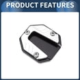 thumbnail image 6 of Unique Bargains Motorcycle Kickstand Pad Motorcycle Kick Stand with Wrench Aluminum Alloy Silver Tone 1 Set, 6 of 7