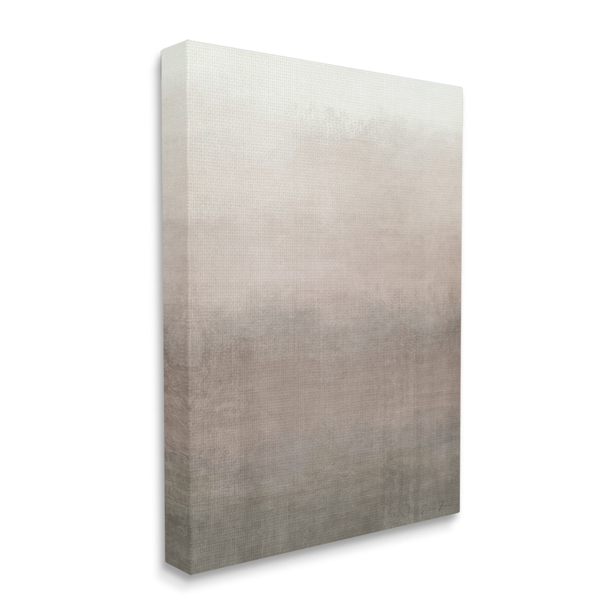 Abstract Brown & Tan Neutral Tones Collage Design Abstract Painting Gallery-Wrapped Canvas Print Wall Art