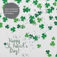 thumbnail image 6 of JOOCAR St. Patrick's Day Clover Shower Curtain, Good Luck Green Shamrock Falling Irish Party Shower Curtain Set with 12 Hooks, 72x72 Inches, 6 of 6