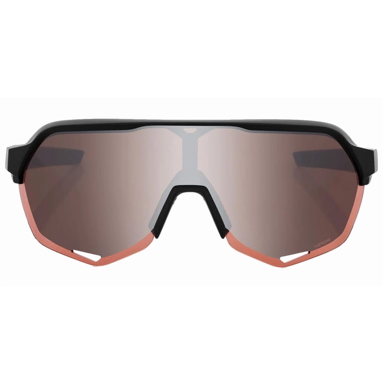 100% S2 Soft Tact Black Unisex Semi-Rimless Sport Shield