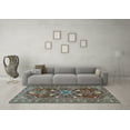 thumbnail image 3 of Ahgly Company Indoor Rectangle Persian Light Blue Traditional Area Rugs, 8' x 10', 3 of 4