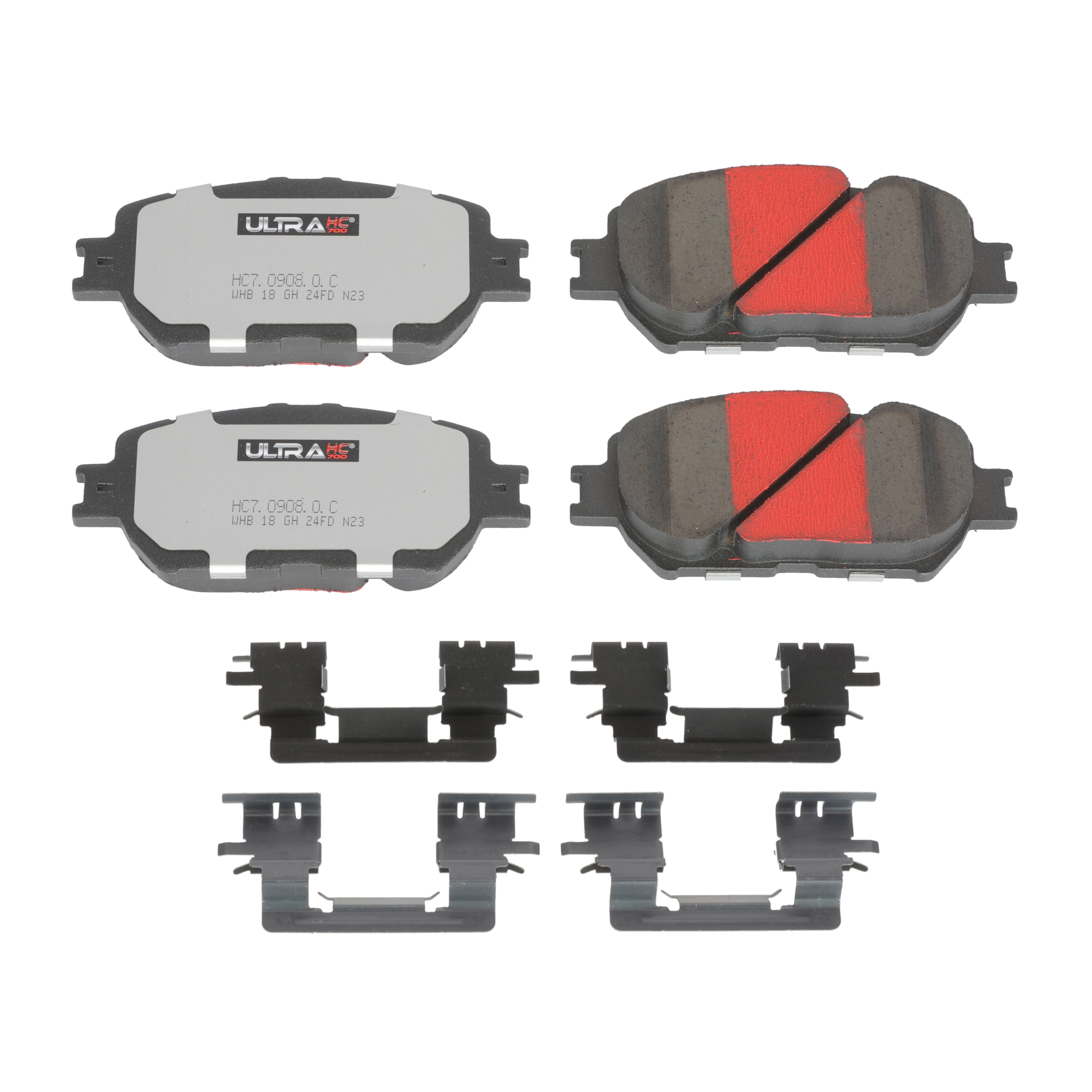 UltraHC 700 Brake Pad Set, Front HC7.0908.0.C, Toyota Camry 2006-2002