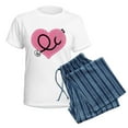 thumbnail image 5 of CafePress - Doctor Nurse Heart Women's Light Pajamas - Women's Short Sleeve Print T-Shirt and Pants Light Cotton Pajama Set, 5 of 7