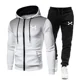thumbnail image 3 of Chándal de moda con capucha para hombre, conjunto de ropa deportiva para gimnasio, correr, traje de invierno, 2024, 3 of 5