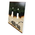thumbnail image 4 of Pack of 2 Rustic Forest Mama Bear And Cub Double Toggle Switch Wall Outlet Plate, 4 of 7