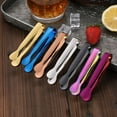 thumbnail image 3 of Lightweight Stainless Steel Mini BBQ Tongs Cooking Tongs Ice Cube Clips Food Clips Dessert Tongs Sugar Tongs Ice Tongs Mini Serving Tongs Ice Clip, 3 of 12