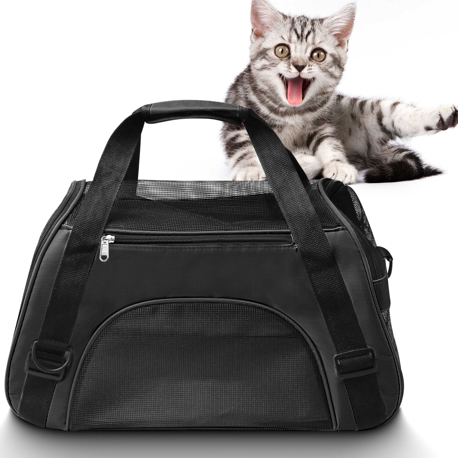 Portable Pet Travel Carrier Bag Foldable Pet Carrier with Two Sides
