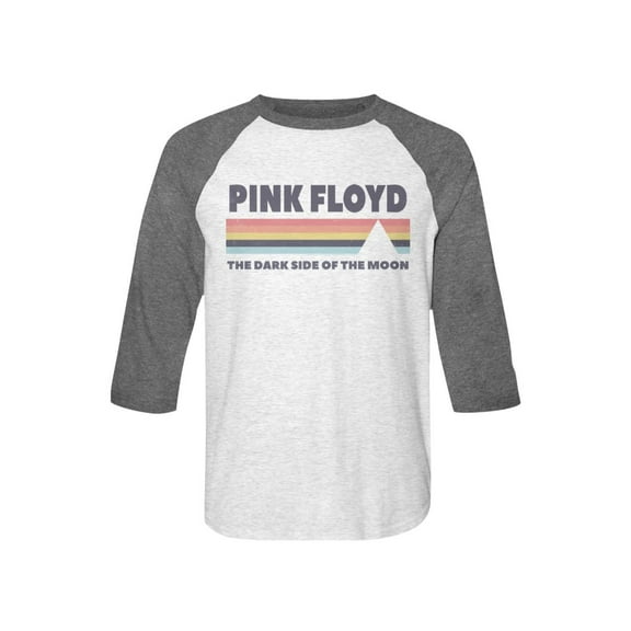 Pink Floyd English Rock Band Dark Side of The Moon Image Adult 3/4 Sleeve Raglan Shirt