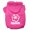 Bright Pink, variant on Pet, Dog Cat Hoodie Screen Printed, "Aloha Flower"