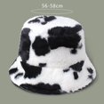 thumbnail image 3 of CSChome Chapeau de Pêcheur avec Cordon de Serrage Réglable Chapeau d'Hiver Imprimé Léopard Épais Coupe-Vent Sangle Fixe Résistant au Froid Plat Assorti de Couleurs Chapeau Extérieur pour Femme, 3 of 7