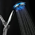 PowerSpa AllChrome LED Handheld Shower with Air Jet LED Turbo Pressure