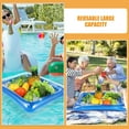 thumbnail image 3 of RENACLIPY 2Pcs Inflatable Ice Serving Bar Cooler Tray Blue Floating Drink and Salad Buffet for Party, 3 of 7