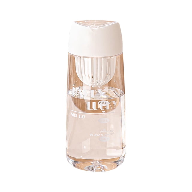 Water Cup With Tea Storage Box, Portable Tea Cup, Plastic Cup, Space Cup, Transparent Portable Cup, Student Drinking Water Cup