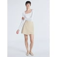 thumbnail image 2 of Scoop Women's Ponte Wrap Mini Skirt, Sizes XS-XXL, 2 of 5