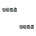 thumbnail image 1 of maskred 4 Pieces Ferrule Rubber Crutch Bottom Gray Tips End Protector Style A 2Set, 1 of 6