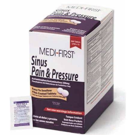 Medique Medi-First Sinus Pain & Pressure Tablets (125 x 2s)-Box of