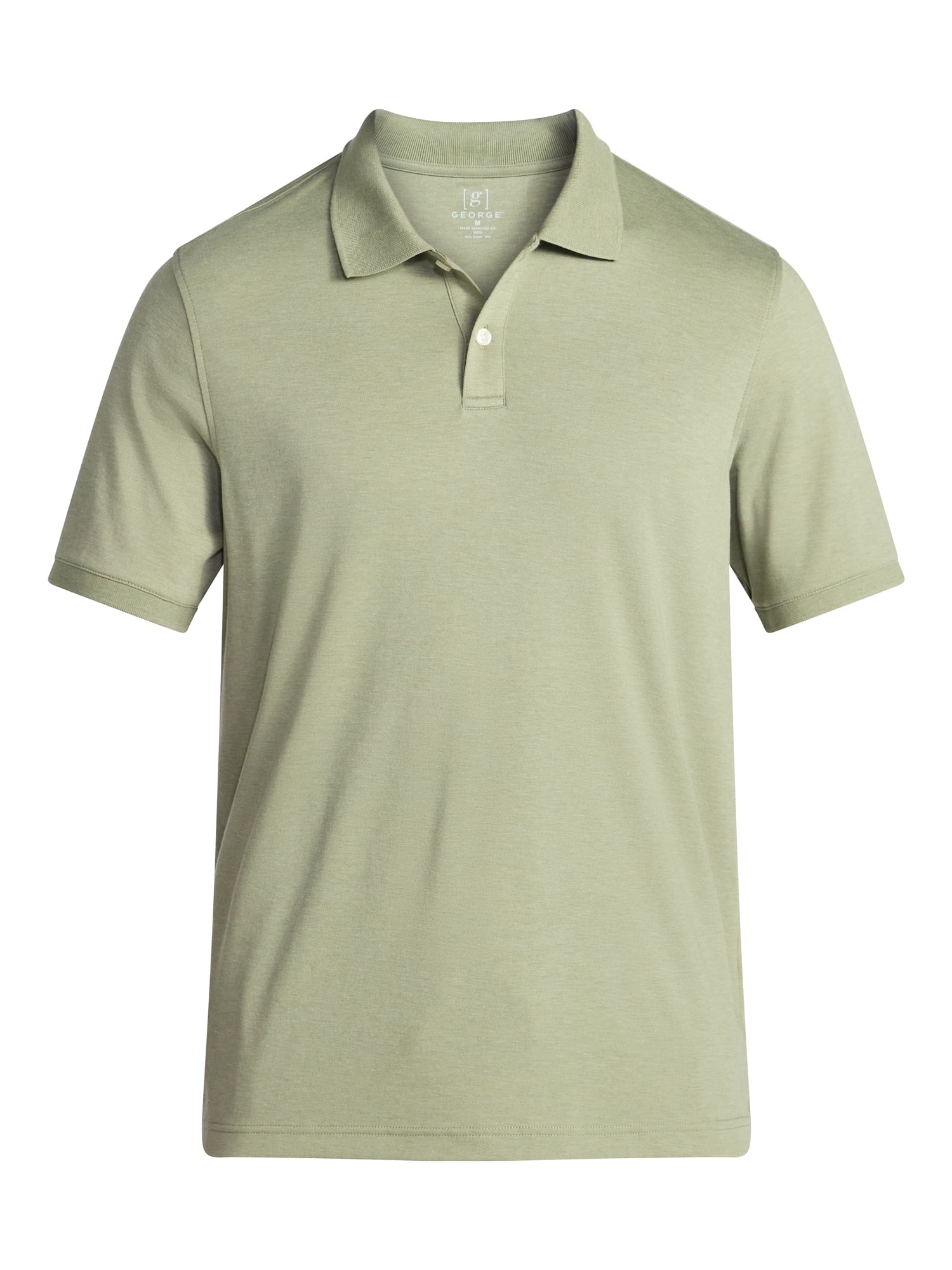 George Men's and Men's Big & Tall Short Sleeve Interlock Polo Shirt, Sizes S-5XL, LT-3XLT