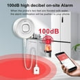 thumbnail image 3 of WiFi Water Leak Detectors for Home with Tuya APP Push and 100dB Sound Alarm, Suit for Warehouse, Basement, Kitchen, Laundry Room, Compatible with Alexa&Google Assistant (Support WiFi 2.4G), 3 of 8