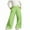 Green, variant on Girls Wide Leg Sweatpants, Casual Open Bottom Warm Relaxed Fit Athletic Pants White Size 6