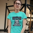 thumbnail image 3 of Tee Hunt Bad Things Happen in Philadelphia T-Shrit 2024 Election Debate Women's T-Shirt Tee, Light Blue, Large, 3 of 5