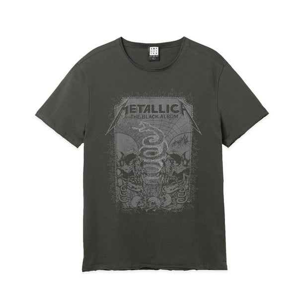 ild Påvirke Bedøvelsesmiddel Amplified Mens The Black Album Metallica Diamante T-Shirt - Walmart.com