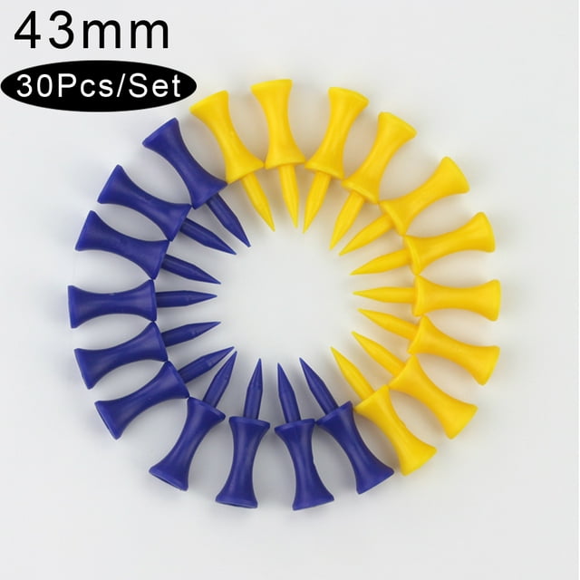 30Pcs/Set Golf Ball Studs Plastic Ball Seat Accessories Nails Holder Support For Golfer Training Aids Random Color 43mm (30Pcs)