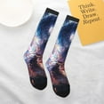 thumbnail image 5 of Salouo Urban Style Colorful Dragon Print Women's Men's Ankle Socks 1-pack Casual Athletic Socks for Unisex Adult Moisture-Wicking Socks for Daily Wear/Running/Sport, 5 of 8