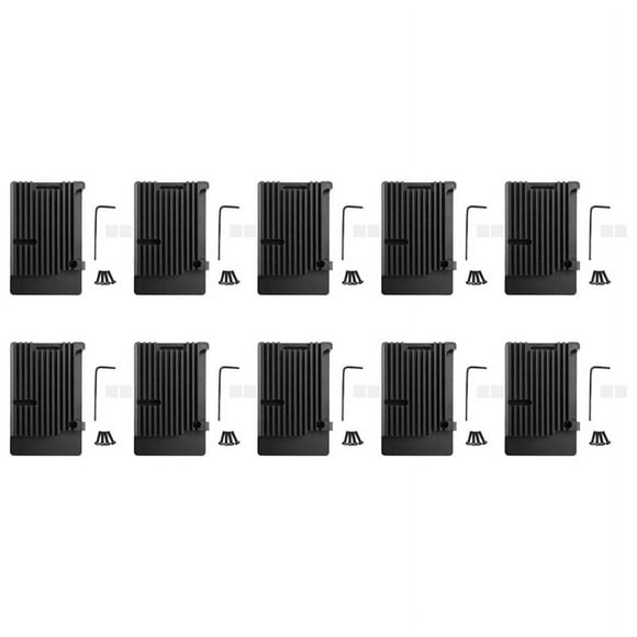 10X for 4 Model B Aluminum Case, Passive Cooling Aluminum Alloy Protective Shell Metal Enclosure