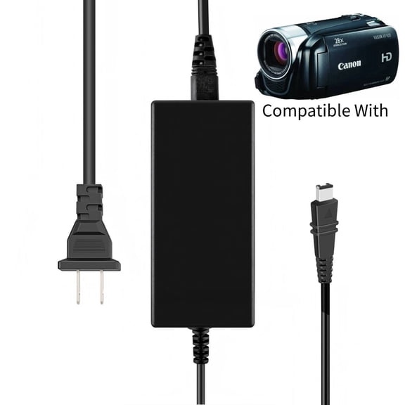 K-MAINS CA-110 AC Power Adapter Compatible With VIXIA HF R20 R21 R26 R28 Camcorder