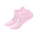 thumbnail image 1 of Pink Women Solid Color Breathable Fashion Socks Pink Free Size 9.84 Inch Length, 1 of 2
