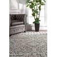 thumbnail image 2 of nuLOOM Vasiliki Moroccan Shaggy With Tassels Area Rug, 7' 10" x 10', Gray, 2 of 4