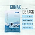 thumbnail image 3 of Komax Ice Packs for Lunch Bags - Durable, Slim gel Ice Pack Set - Reusable Ice Packs for cooler, Lunch Box & More - 8 Hour cool Ice Pack for Lunch Box - Adults & Kids Lunch Accessories (Set, 3 of 5