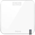thumbnail image 1 of Báscula digital de baño con plataforma - Báscula iHome de alta precisión - Batería con pantalla LCD - Ideal para gimnasio en casa - 170 kg (Blanca), 1 of 5