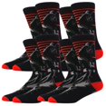 thumbnail image 1 of Calcetas Largas de Darth Vader SockStarWar11 4 Pares 6.5-10.5US Darth Vader Calcetines Tubo Medio Algodón., 1 of 2
