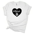 thumbnail image 3 of Women's Dog Rescue Heart T-Shirt, 3 of 7