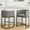 Grey, variant on Counter Height Bar Stools Set of 2, 25" H Modern Barstools with Backrest, Barrel Counter Stools with Metal Frames, Linen Fabric Upholstered Bar Stool for Kitchen Island, Cafe (Beige)