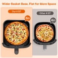 thumbnail image 6 of Sweetcrispy 4 Qt Compact Air Fryer, 4-in-1 Air Fry Bake Roast Reheat, Dishwasher-Safe, Gray, 6 of 10