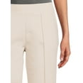 thumbnail image 5 of Time and Tru Women's Cropped Pintuck Pull On Knit Pants, 5 of 5