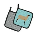 thumbnail image 2 of Hampshire Down Sheep Blue Check Pair of Pot Holders, 2 of 3