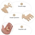thumbnail image 3 of 10 Pcs Double-layer Seal Strip Wooden Deer Crafts, 3 of 8